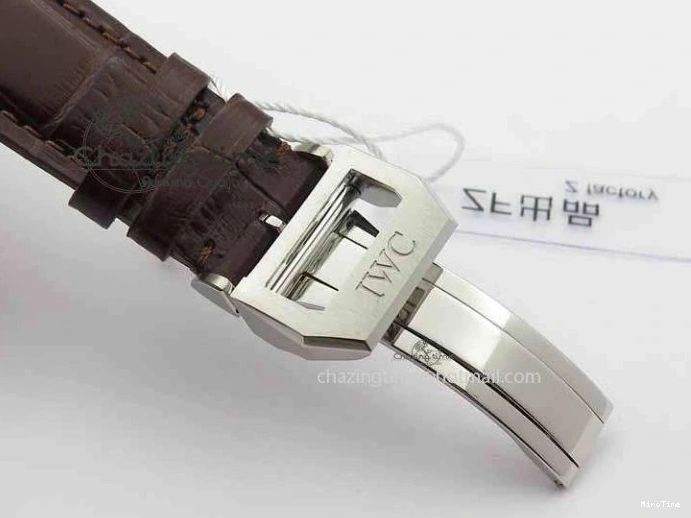 MIROTIME 1219 Portuguese IW3714 Diam ZF V2 1:1 Best Edition White Dial RG Numbers On Brown Leather Strap A79350 (Slim Movement) Fashionable 7246